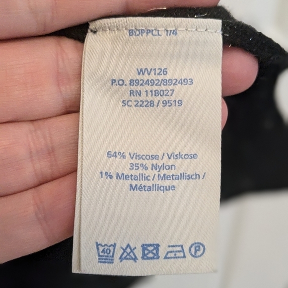 Boden Black Metallic Sweater - Picture 3 of 3